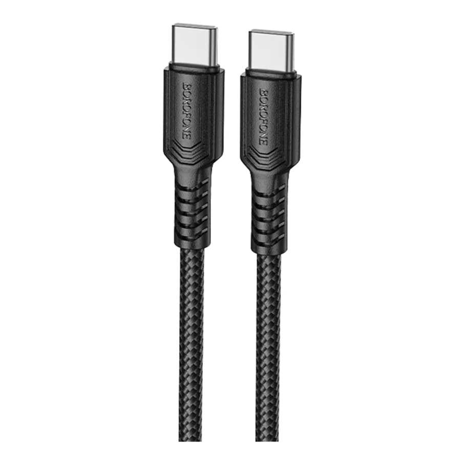 USB Borofone BX116 Type-C to Type-C 60W, цвет черный