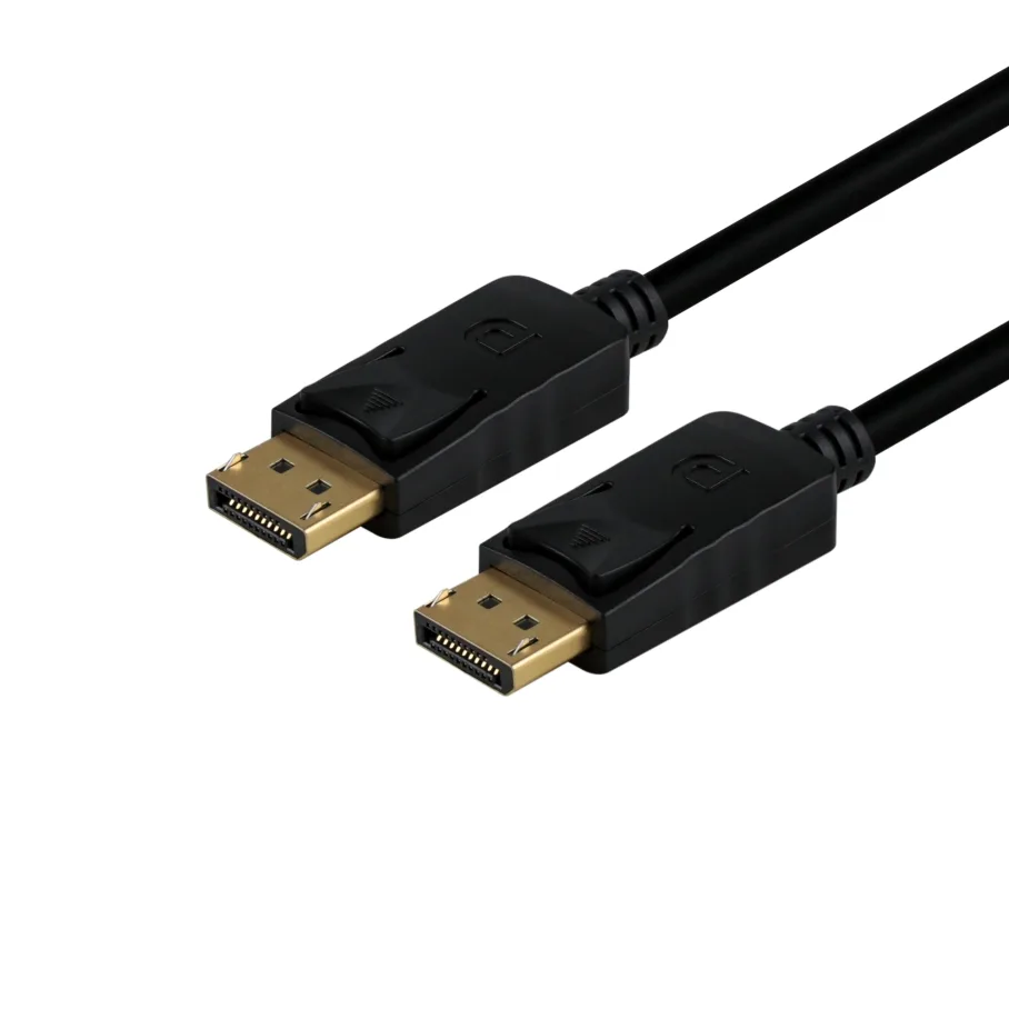 Кабель DP to DP 1.2V 4K/75Hz 2m, цвет черный