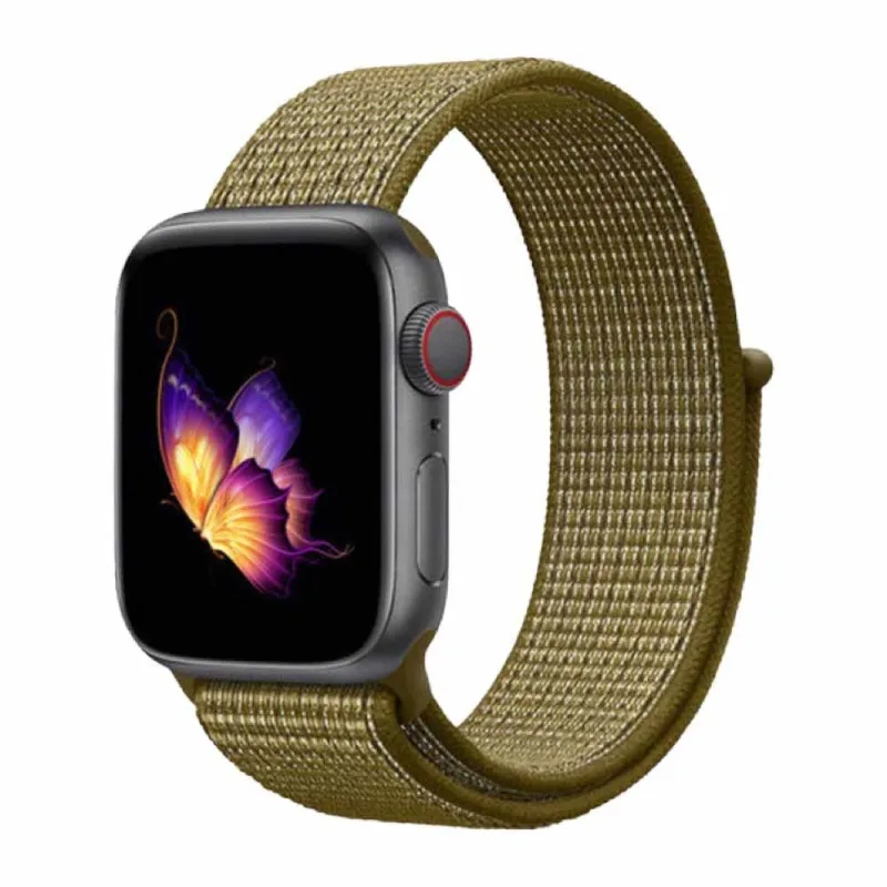 Ремешок для Apple Watch 42/44/45/49 mm, цвет оливковый флейк