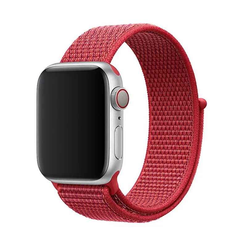 Ремешок для Apple Watch 42/44/45/49 mm, цвет красный