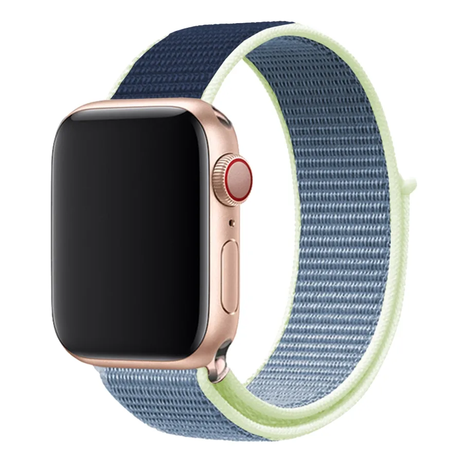 Ремешок для Apple Watch 42/44/45/49 mm, цвет желто-синий