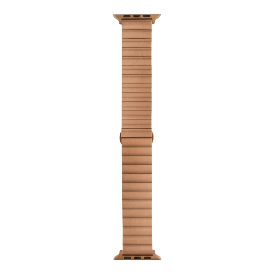 Ремешок для Apple Watch Metal Link 42/44/45/49 mm, цвет розовое золото