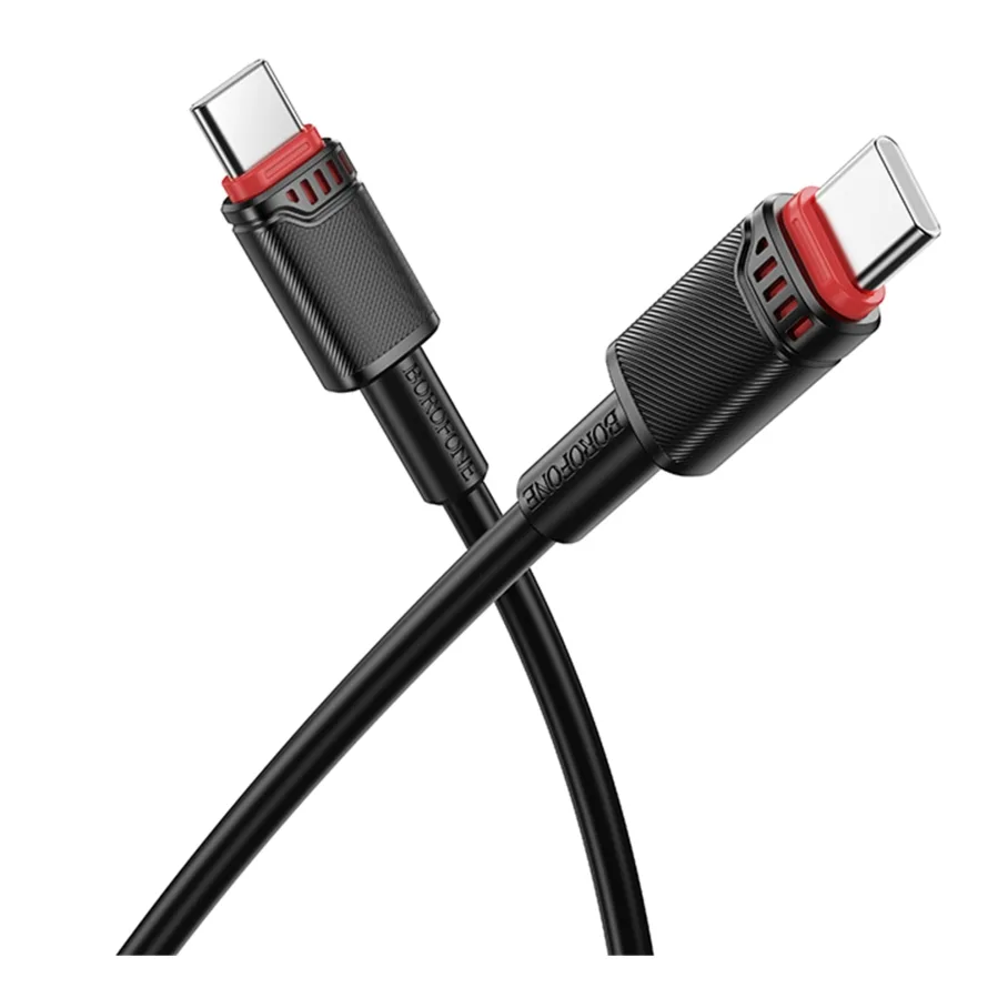 USB Borofone BX110 Type-C to Type-C 60W, цвет черный