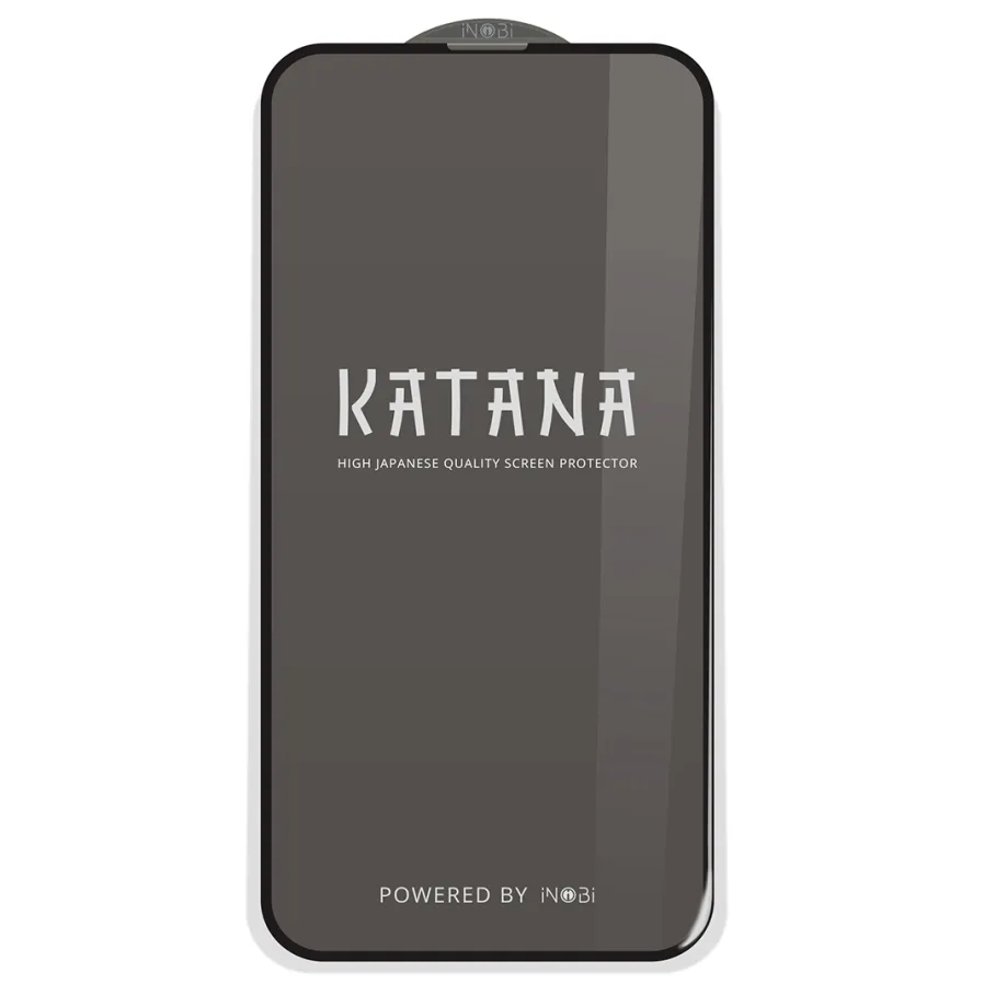 Защитное стекло KATANA by iNobi для iPhone 13/13 Pro/14/16e, цвет черный