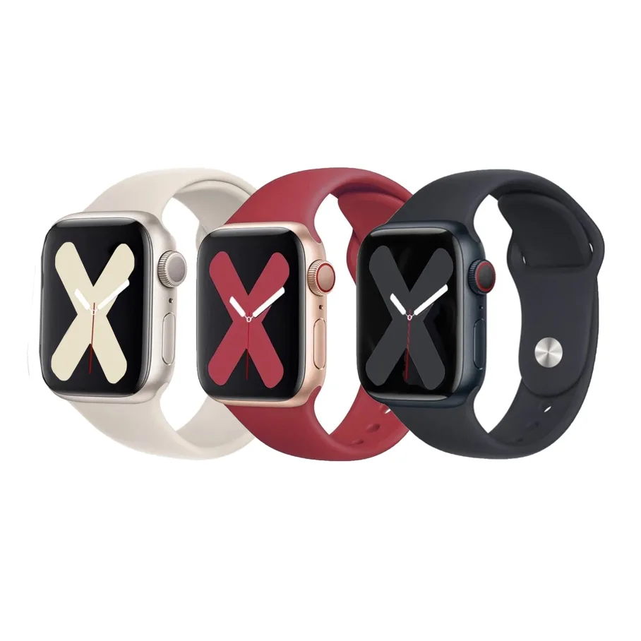 Ремешок для Apple Watch Band Silicone Two-Piece 42/44/45/49 mm Уценка 35.Dark Olive