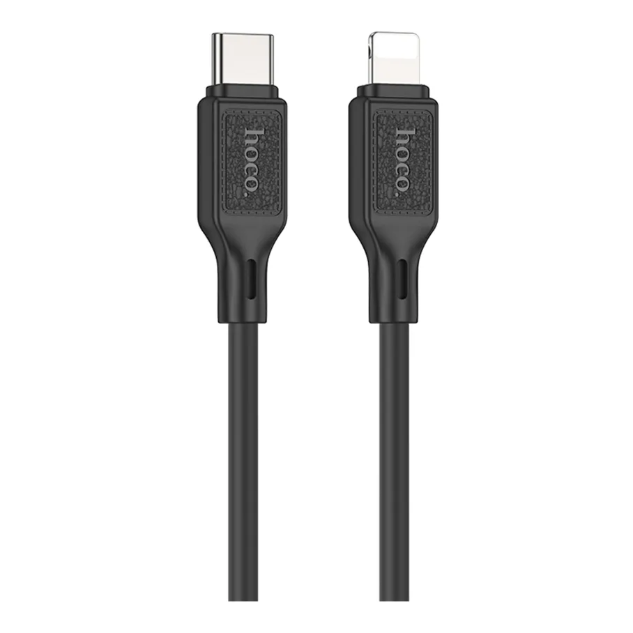 USB Hoco X90, Type-C to Lightning, 20W, цвет черный