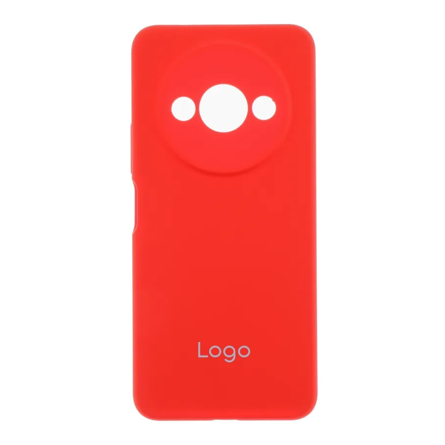 Чехол Liquid Silicone для Xiaomi Redmi A3 Мятая упаковка 14.Red, цвет красный