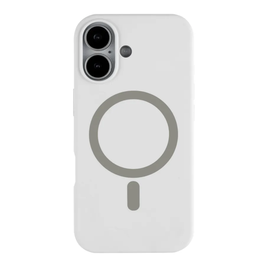 Чехол Glow Silicone Case with Magsafe для iPhone 17 White