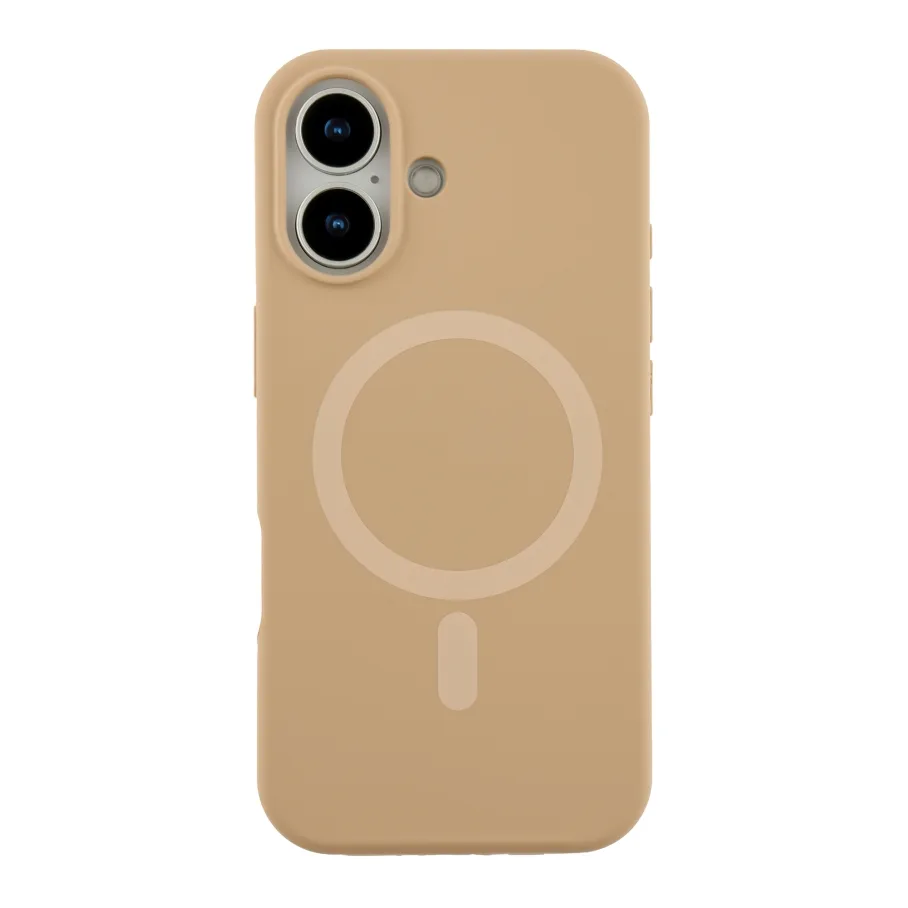 Чехол Glow Silicone Case with Magsafe для iPhone 17 Desert Gold