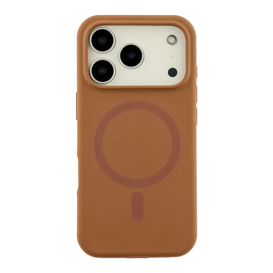 Чехол Glow Silicone Case with Magsafe для iPhone 17 Pro New Brown