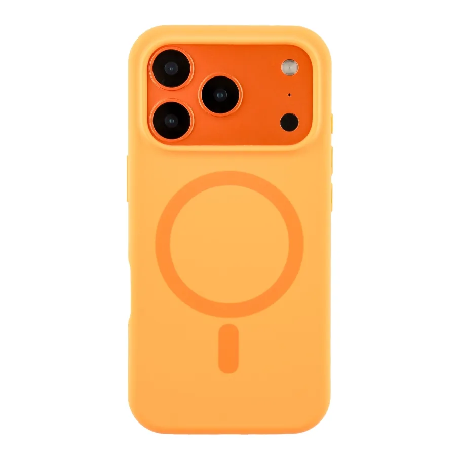 Чехол Glow Silicone Case with Magsafe для iPhone 17 Pro Orange