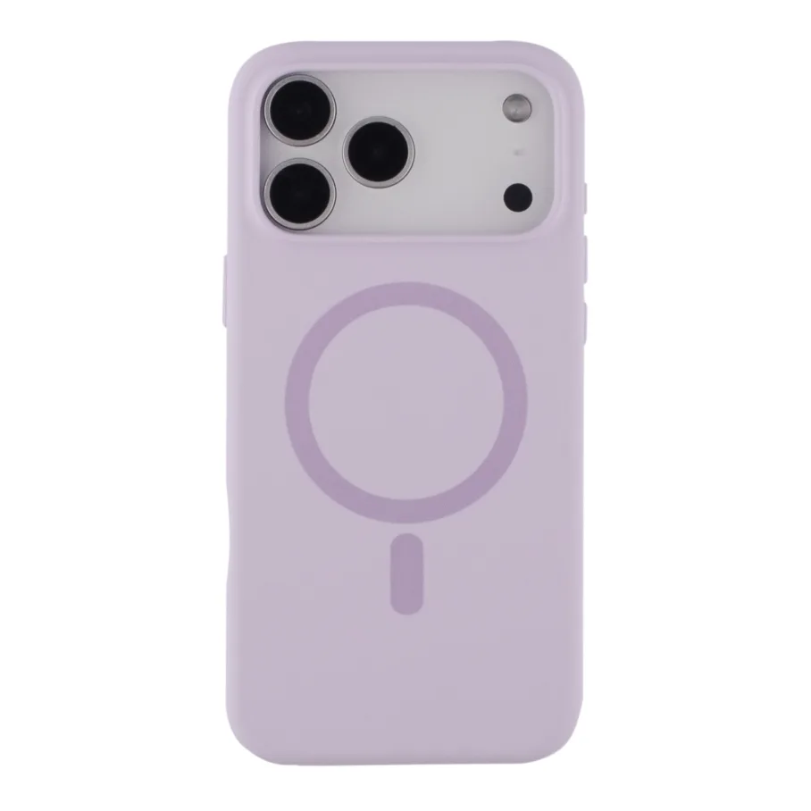 Чехол Glow Silicone Case with Magsafe для iPhone 17 Pro Max Light purple