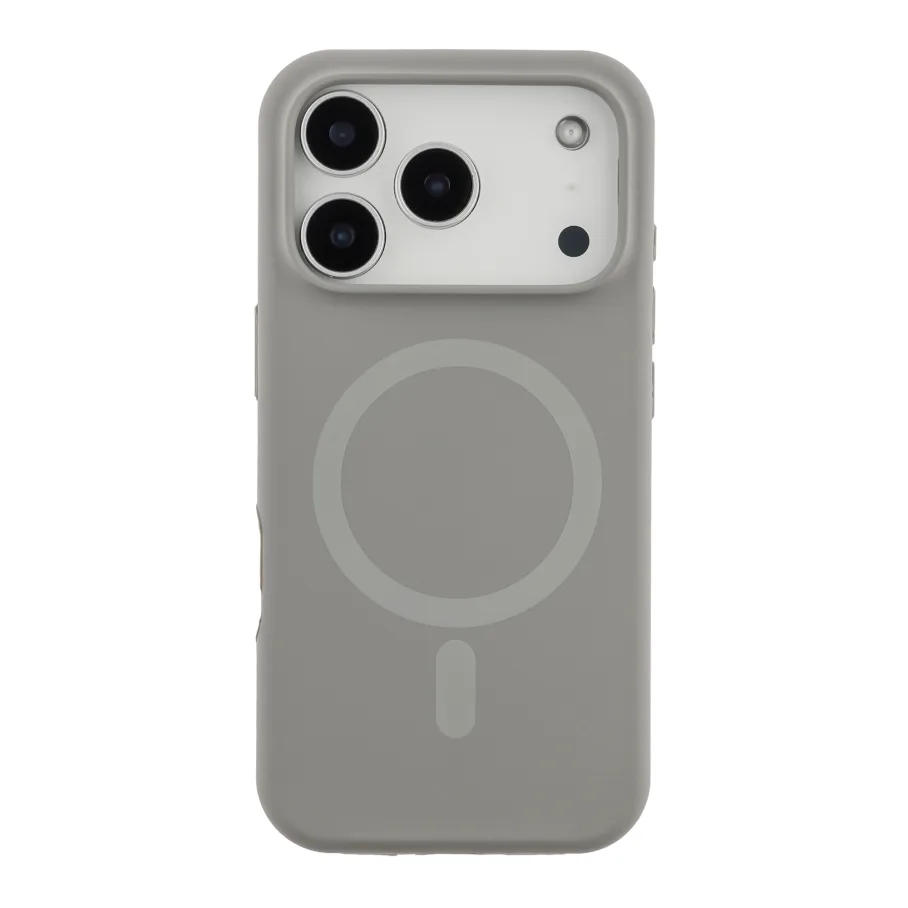 Чехол Glow Silicone Case with Magsafe для iPhone 17 Pro Max Titanium Grey