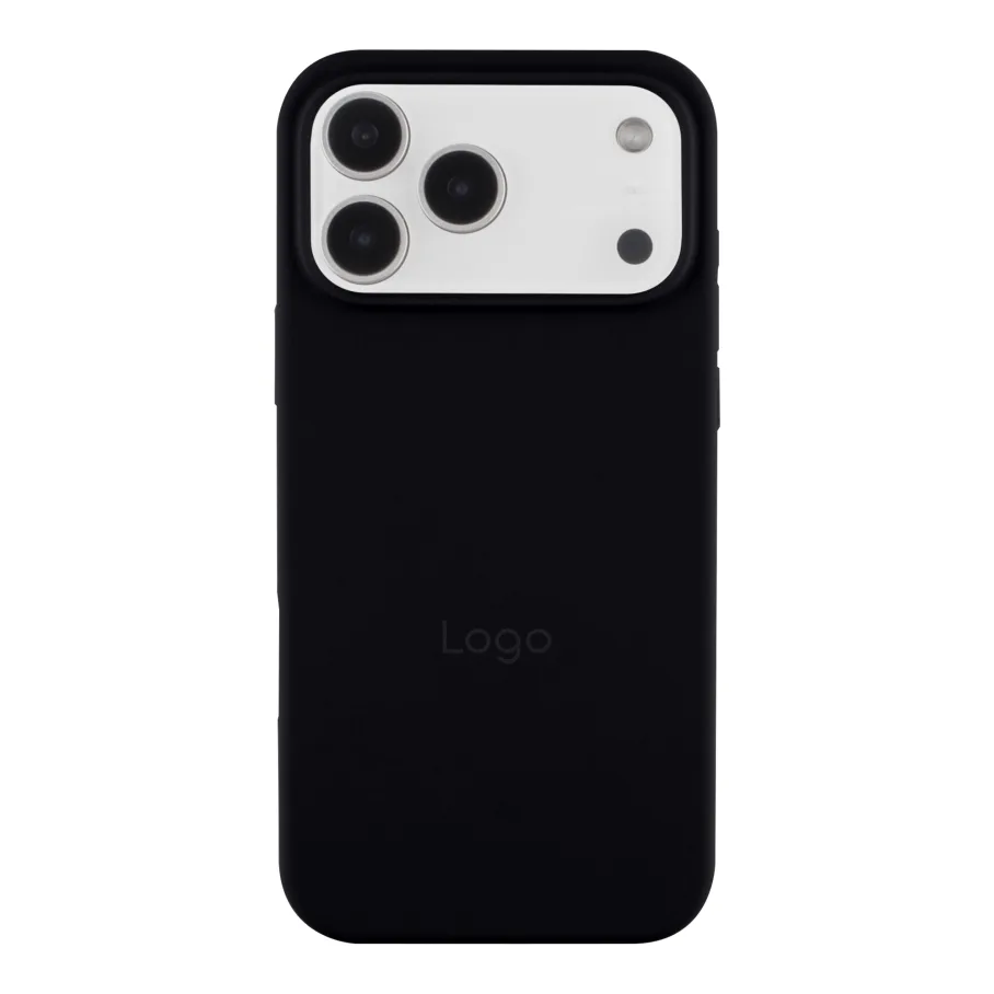 Чехол Silicone Case Full Size (AA) для iPhone 17 Pro 18.Black