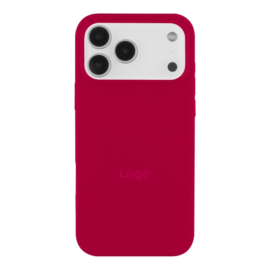 Чехол Silicone Case Full Size (AA) для iPhone 17 Pro 37.Rose Red