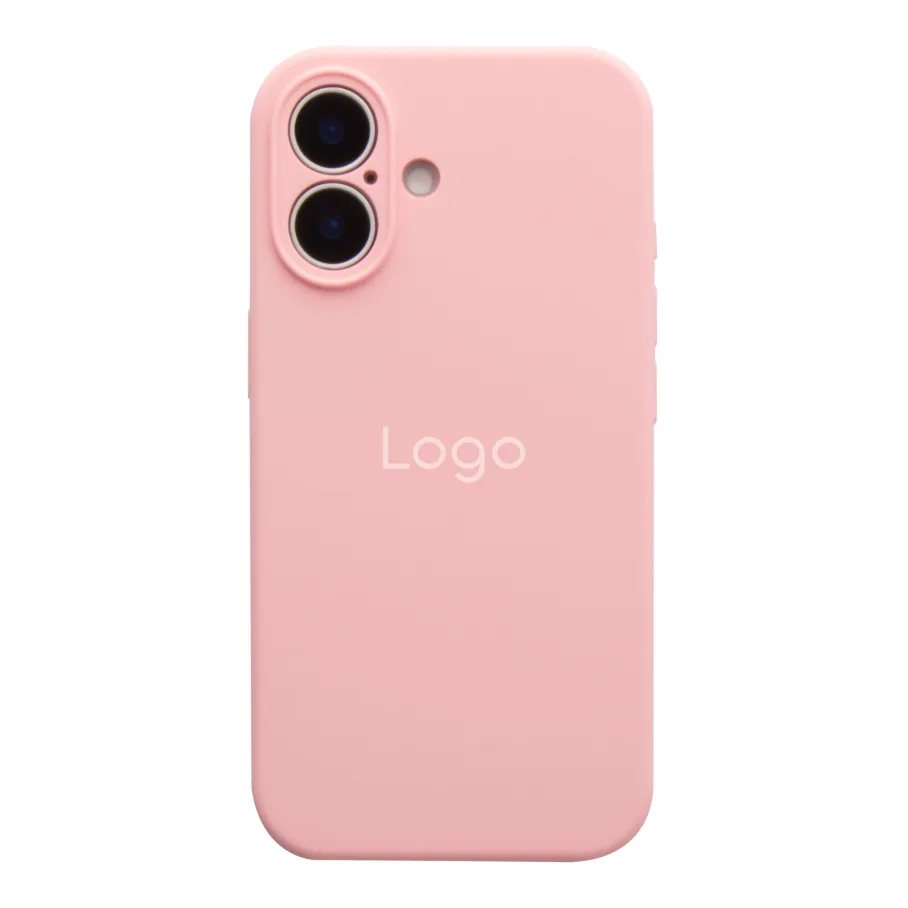 Чехол Silicone Case Full Size with Frame для iPhone 17 06.Light Pink