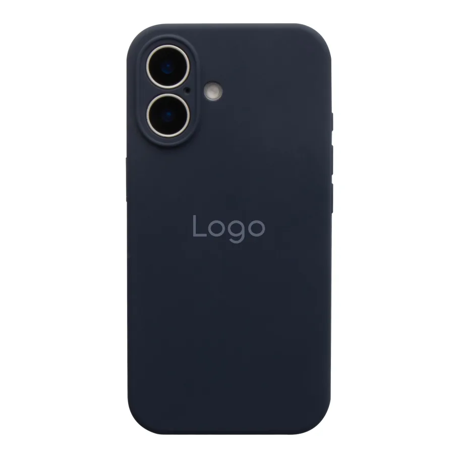 Чехол Silicone Case Full Size with Frame для iPhone 17 08.Dark Blue