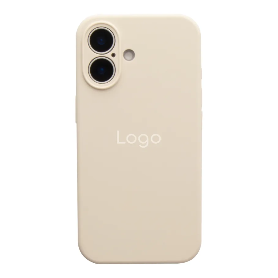 Чехол Silicone Case Full Size with Frame для iPhone 17 11.Antique White