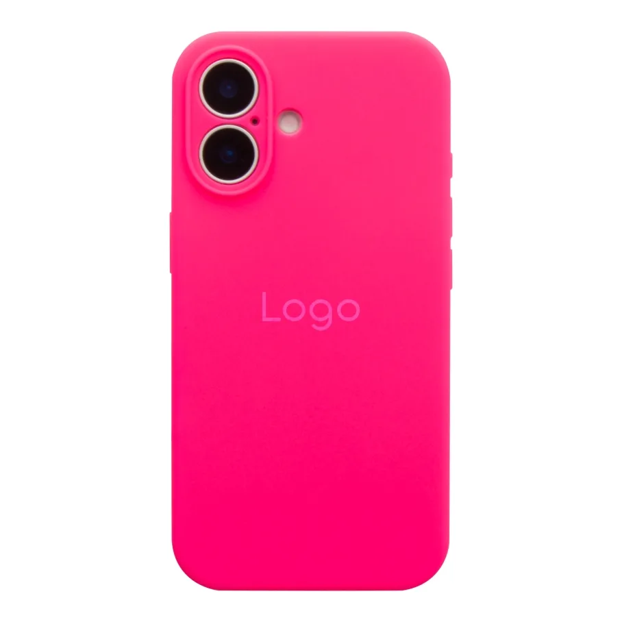 Чехол Silicone Case Full Size with Frame для iPhone 17 38.Shiny Pink
