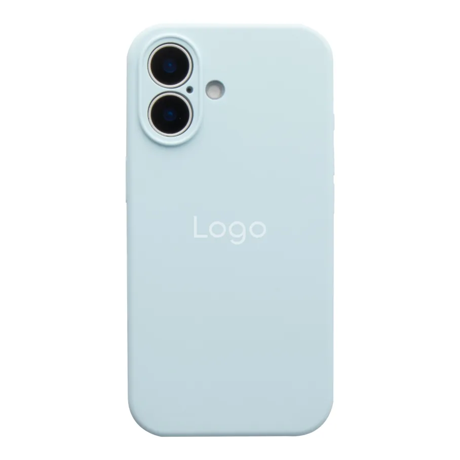 Чехол Silicone Case Full Size with Frame для iPhone 17 58.Sky Blue
