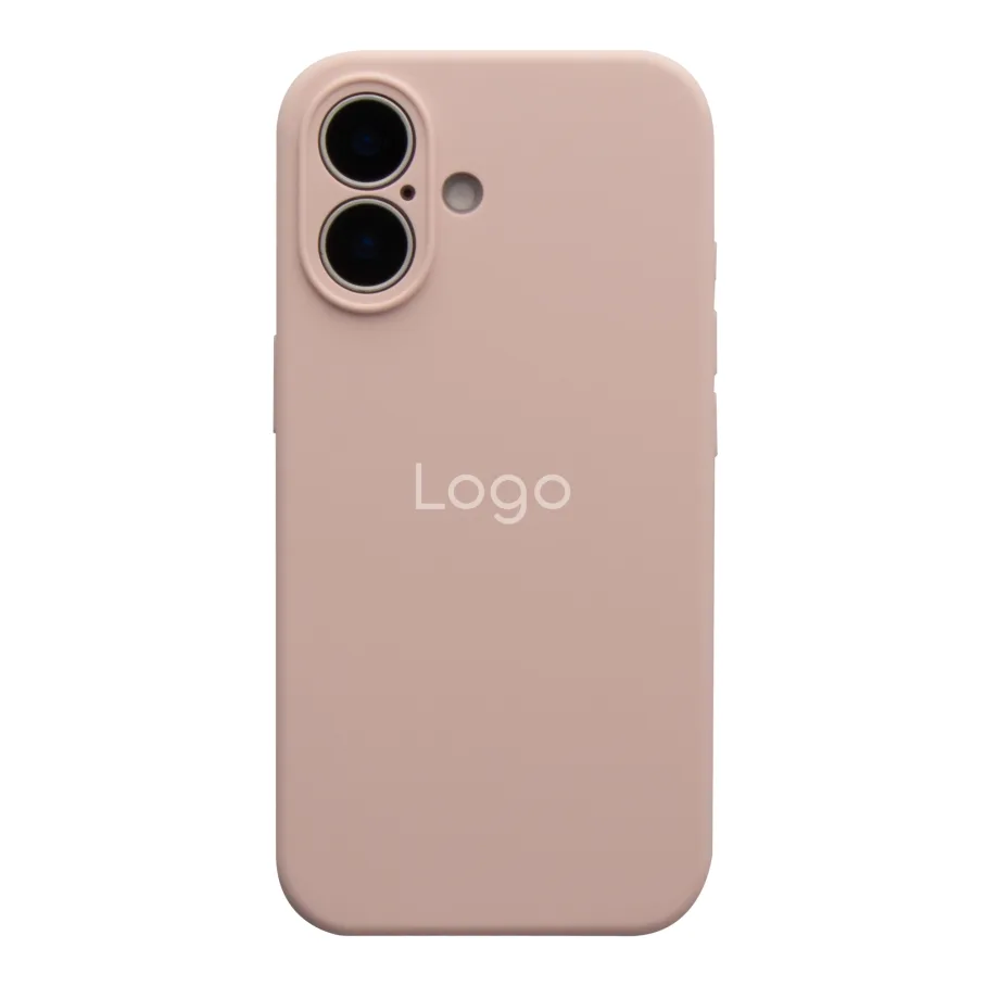 Чехол Silicone Case Full Size with Frame для iPhone 17 81.Chalk Pink