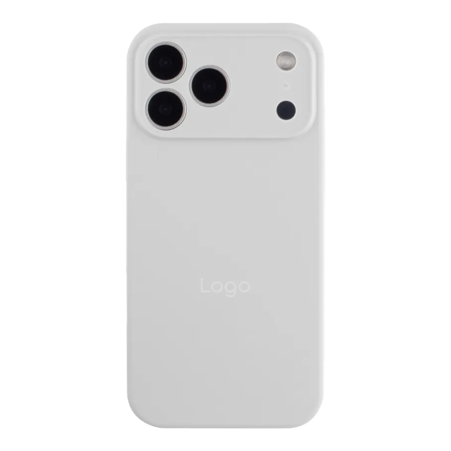 Чехол Silicone Case Full Size with Frame для iPhone 17 Pro 09.White