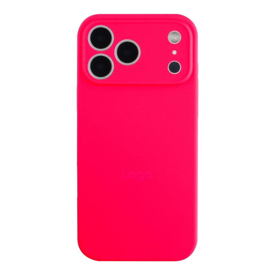 Чехол Silicone Case Full Size with Frame для iPhone 17 Pro 38.Shiny Pink