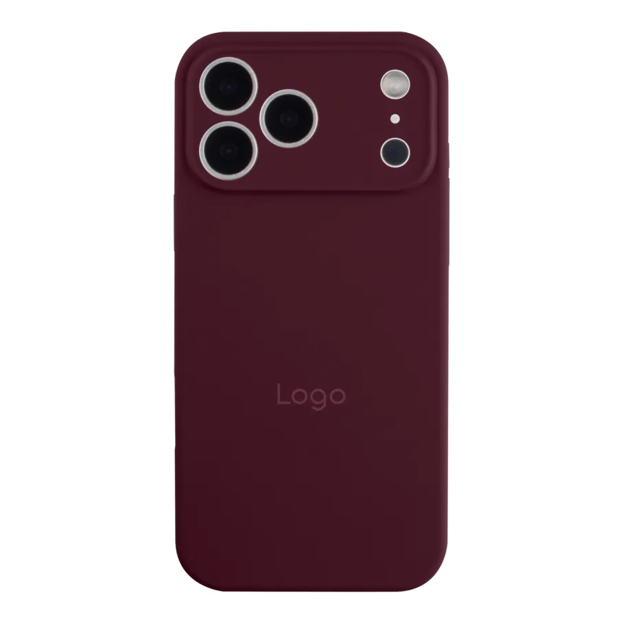 Чехол Silicone Case Full Size with Frame для iPhone 17 Pro 73.Plum
