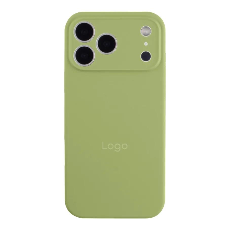 Чехол Silicone Case Full Size with Frame для iPhone 17 Pro Max 01.Mint