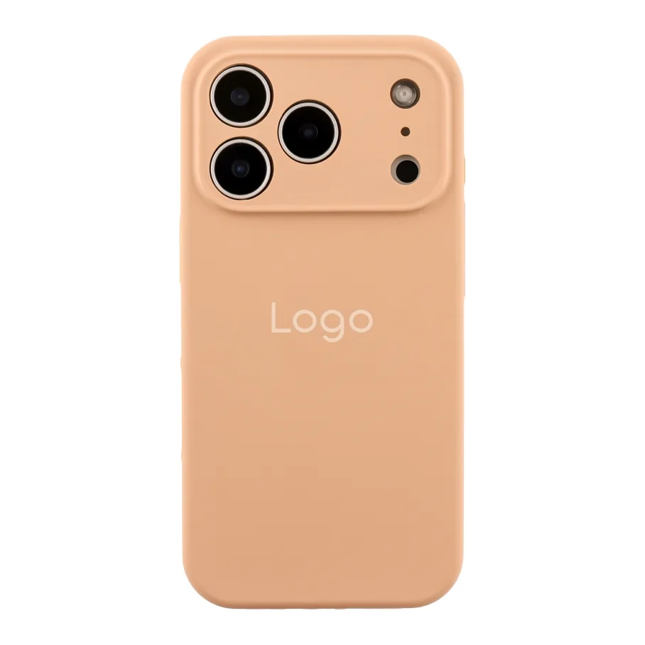 Чехол Silicone Case Full Size with Frame для iPhone 17 Pro Max 92.Desert Gold