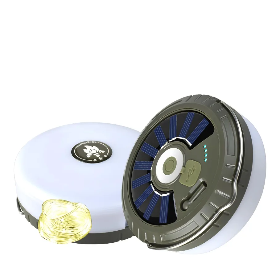 Фонарь-Гирлянда MH-0518, 2000mAh, цвет хаки