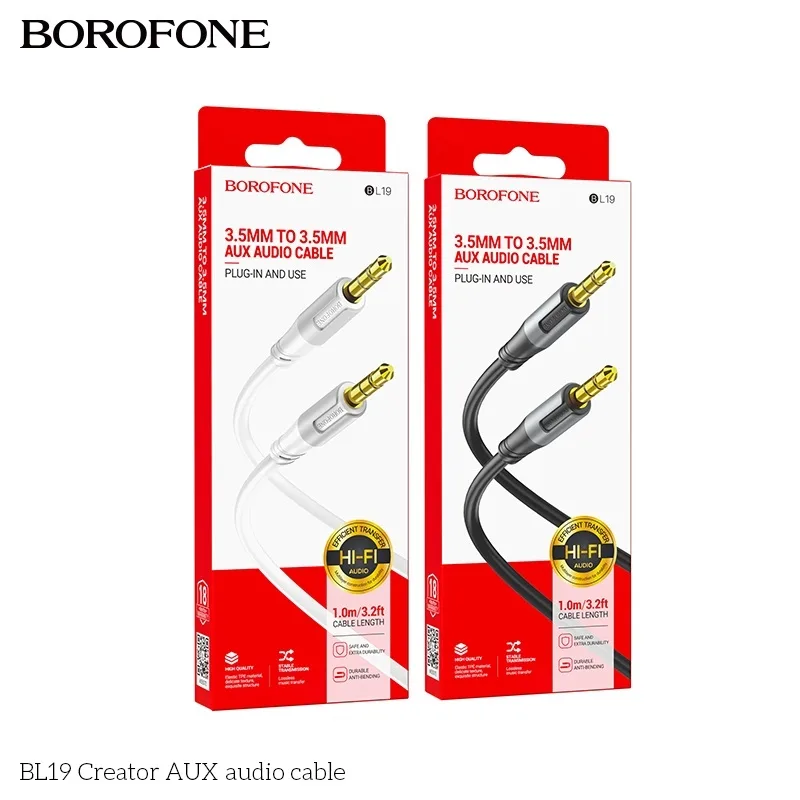Aux Borofone BL19 Мятая упаковка Белый