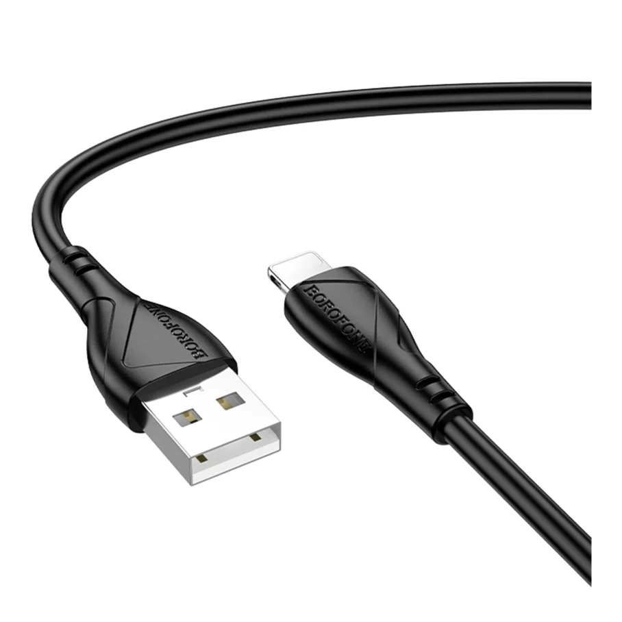 USB Borofone BX121 Lightning 2.4A Черный