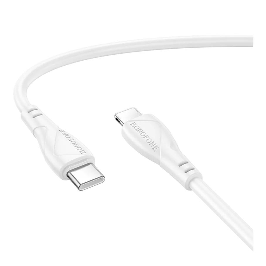 USB Borofone BX121 Type-C to Lightning PD27W, цвет белый