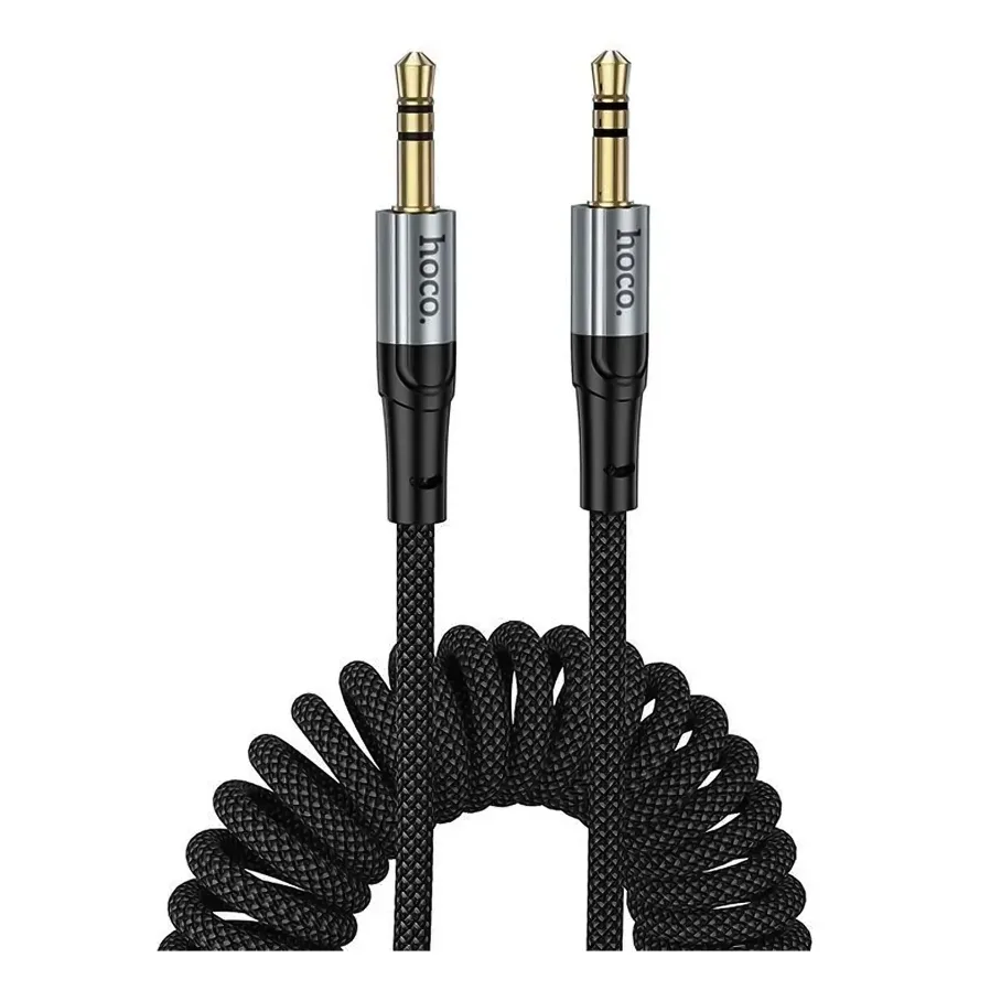 AUX Hoco UPA33, кабель AUX(Male) to AUX(Male), 1.5m, цвет черный