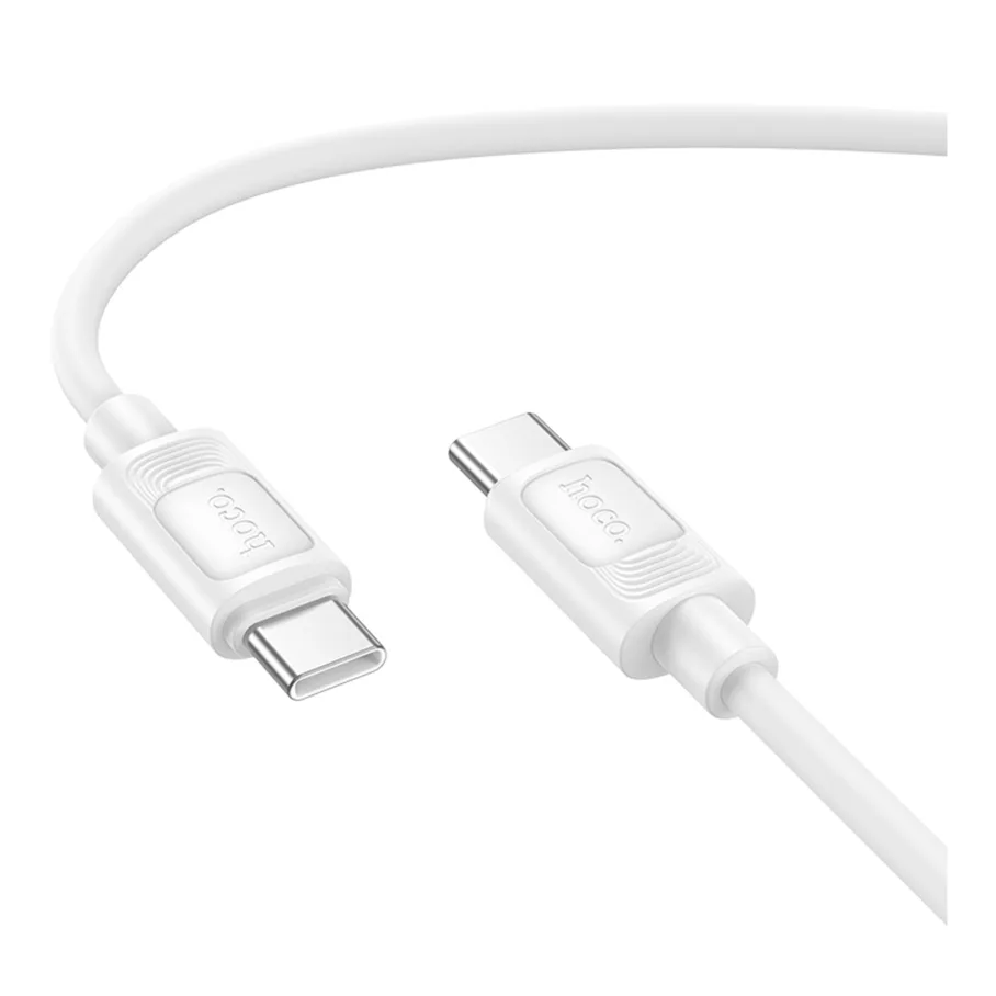 USB Hoco X122 Silicone Type-C to Type-C 60W Белый