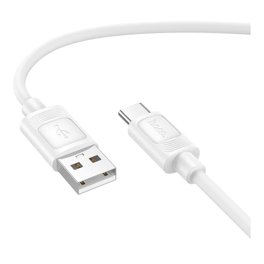 USB Hoco X122 Silicone Type-C 3A, цвет белый