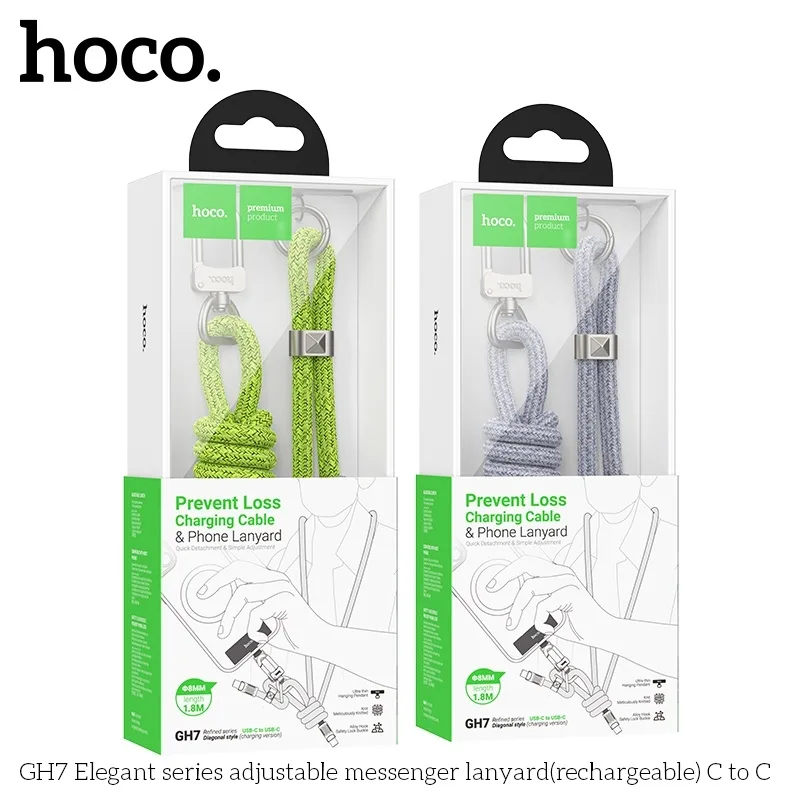 USB Hoco GH7 Type-C to Type-C 60W 1.8m Мятая упаковка Синий