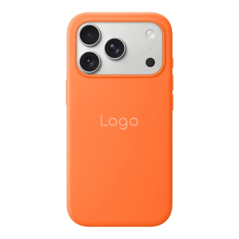 Чехол Silicone Case with MagSafe IC для iPhone 17 Pro Orange