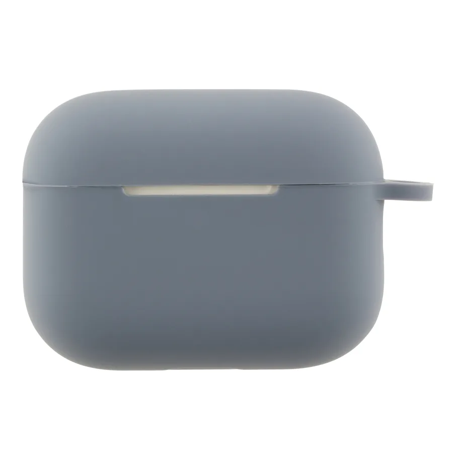 Футляр с крючком для AirPods Pro 3, цвет лавандовый серый