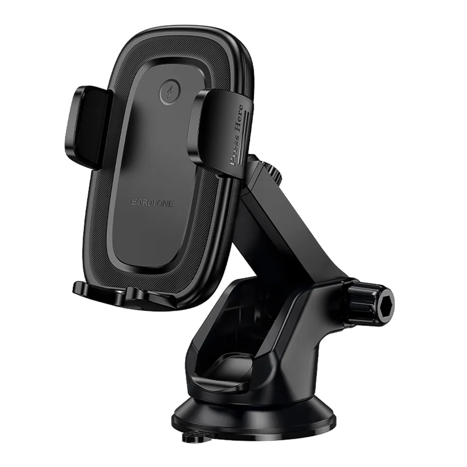 Автодержатель Borofone BH223 Wireless, 15W, цвет черный