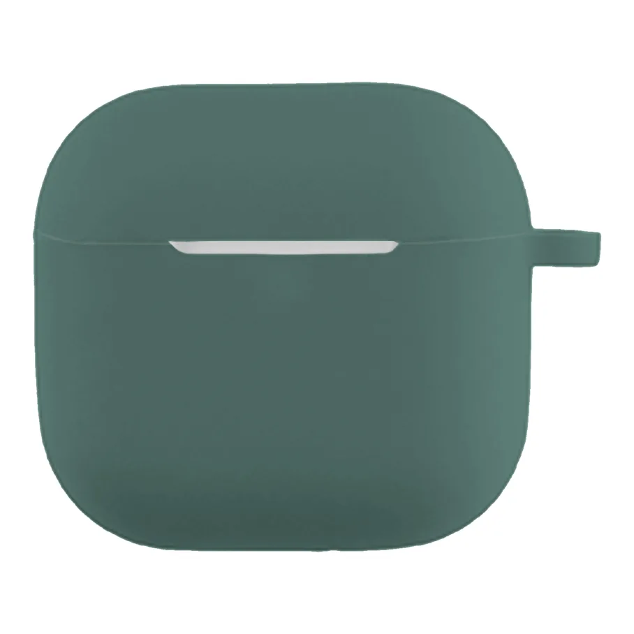 Футляр Silicone Case с крючком для AirPods 4, цвет хвойный зеленый
