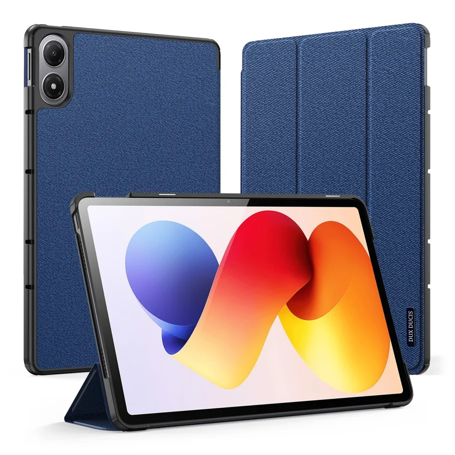 Чехол Dux Ducis Domo для Xiaomi Redmi Pad 2 Pro/Pad Pro(4G/5G)/Poco Pad(4G/5G) 12,1", цвет синий