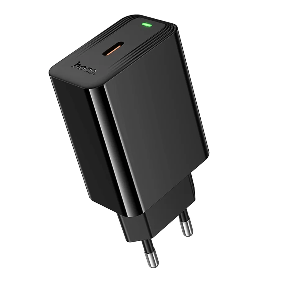 Сетевое Зарядное Устройство Hoco CS93A 1USB-C PD/QC 20W, цвет черный