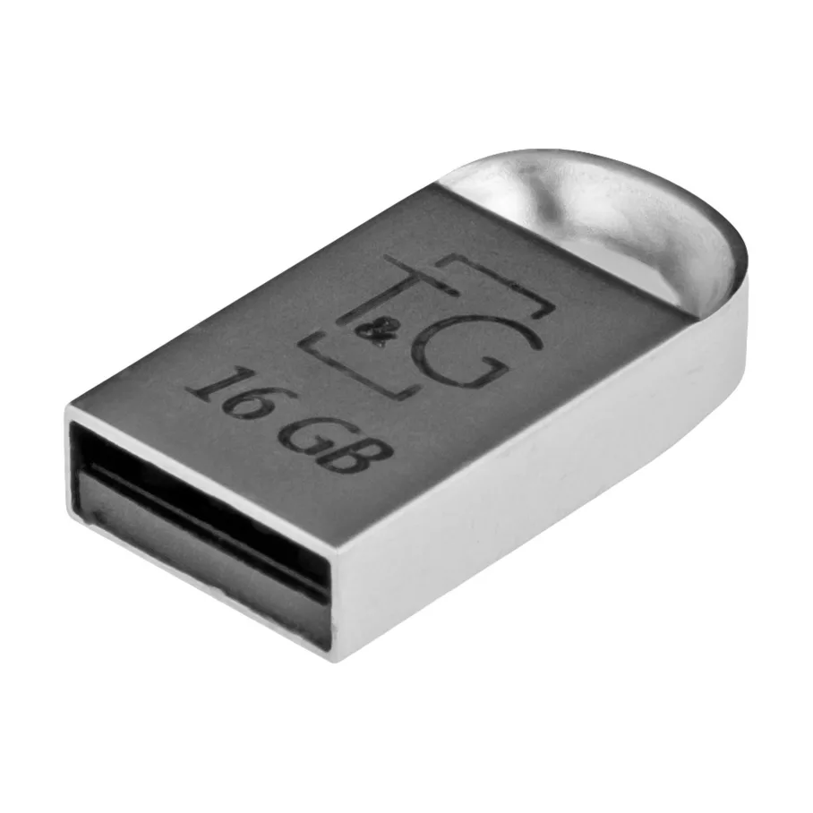 USB Flash Drive T&G 16gb Metal 107, цвет стальной