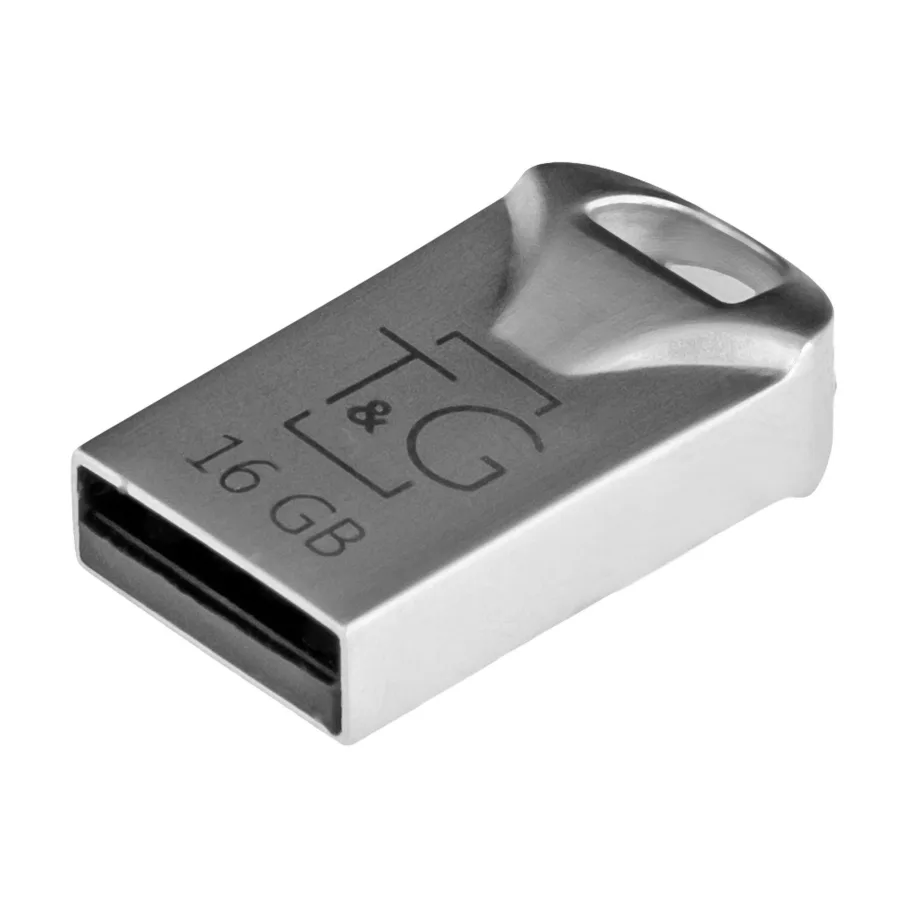 USB Flash Drive T&G 16gb Metal 106, цвет стальной