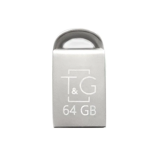 USB Flash Drive T&G 64gb Metal 107, цвет стальной