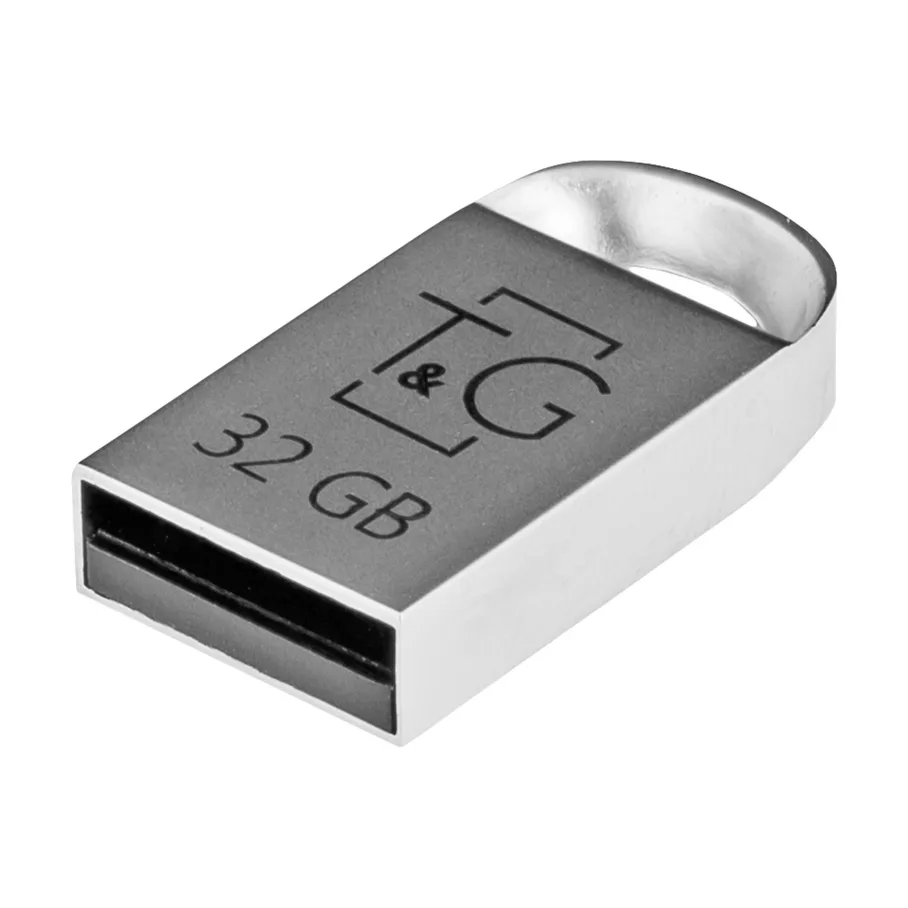 USB Flash Drive T&G 32gb Metal 107, цвет стальной